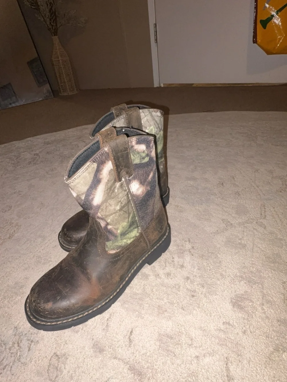 Ariat Brown Camo Shaft Kids Pull-On Boots